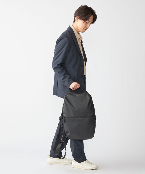 SHIPS(シップス)の「【WEB限定】SHIPS: 3WAY 合成皮革 バックパック(バックパック/リュック・メンズ・チャコールグレー/ブラック/ネイビー・ONE SIZE)」の6枚目の写真