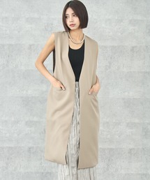 ANAP（アナップ）の「デザイン ロングベスト（ベスト）」