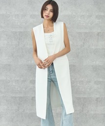 ANAP（アナップ）の「デザイン ロングベスト（ベスト）」