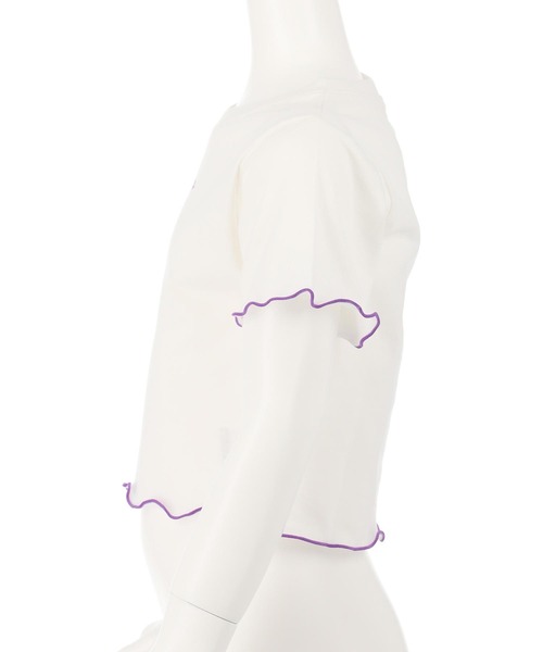 ANAP kids(アナップキッズ)の「チェック柄ビスチェ×メローTシャツ SET 【セットアップ着用可】(Tシャツ/カットソー・キッズ・ラベンダー/ライトピンク・110cm/120cm/130cm)」の11枚目の写真