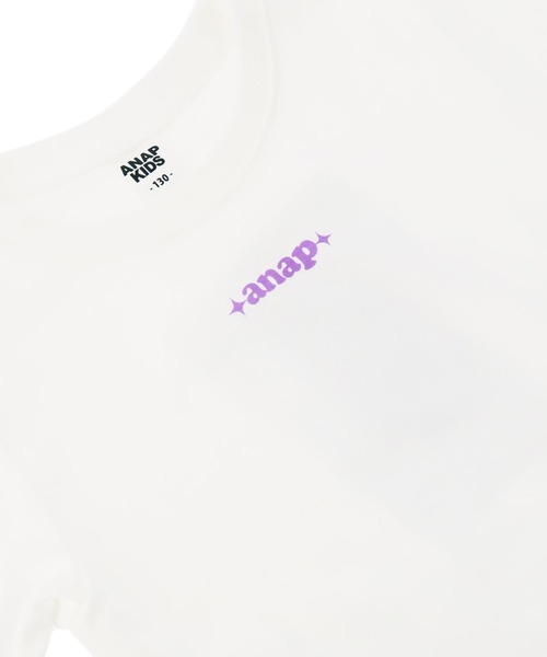 ANAP kids(アナップキッズ)の「チェック柄ビスチェ×メローTシャツ SET 【セットアップ着用可】(Tシャツ/カットソー・キッズ・ラベンダー/ライトピンク・110cm/120cm/130cm)」の13枚目の写真