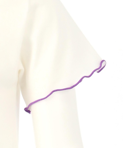 ANAP kids(アナップキッズ)の「チェック柄ビスチェ×メローTシャツ SET 【セットアップ着用可】(Tシャツ/カットソー・キッズ・ラベンダー/ライトピンク・110cm/120cm/130cm)」の16枚目の写真