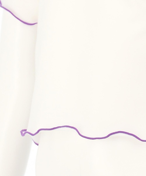 ANAP kids(アナップキッズ)の「チェック柄ビスチェ×メローTシャツ SET 【セットアップ着用可】(Tシャツ/カットソー・キッズ・ラベンダー/ライトピンク・110cm/120cm/130cm)」の18枚目の写真