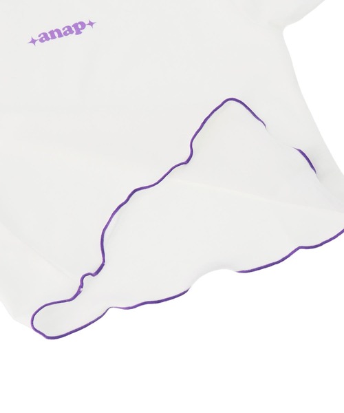 ANAP kids(アナップキッズ)の「チェック柄ビスチェ×メローTシャツ SET 【セットアップ着用可】(Tシャツ/カットソー・キッズ・ラベンダー/ライトピンク・110cm/120cm/130cm)」の20枚目の写真