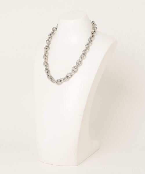 AFF AIVER(エイエフエフアイバー)の「AFF AIVER サージカルダブルリングチェーンネックレス(ネックレス・メンズ・シルバー・FREE)」の13枚目の写真