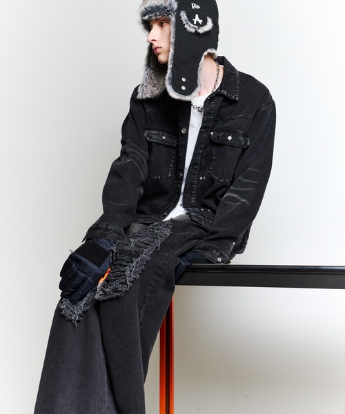 AFF AIVER(エイエフエフアイバー)の「AFF AIVER サージカルダブルリングチェーンネックレス(ネックレス・メンズ・シルバー・FREE)」の3枚目の写真