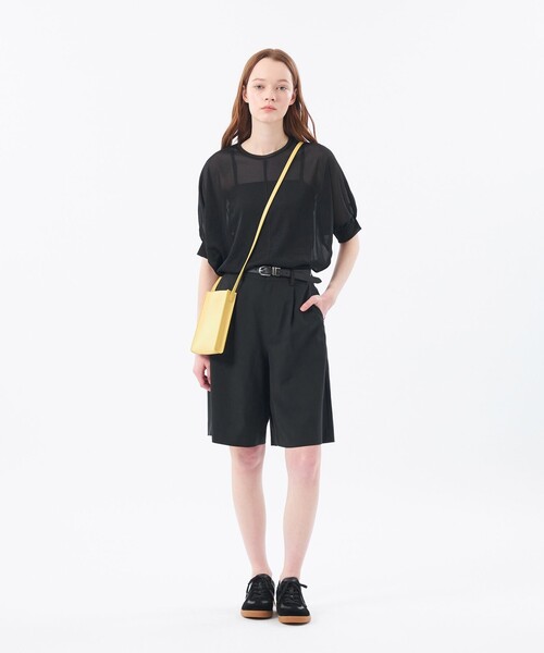 MACKINTOSH PHILOSOPHY（ﾏｯｷﾝﾄｯｼｭ ﾌｨﾛｿﾌｨｰ）の「シアードルマンTシャツ（Tシャツ/カットソー・レディース・イエロー/グレー系その他/ブラック・38）」の12枚目の写真