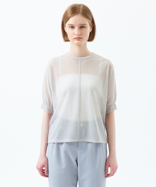 MACKINTOSH PHILOSOPHY（ﾏｯｷﾝﾄｯｼｭ ﾌｨﾛｿﾌｨｰ）の「シアードルマンTシャツ（Tシャツ/カットソー・レディース・イエロー/グレー系その他/ブラック・38）」の10枚目の写真