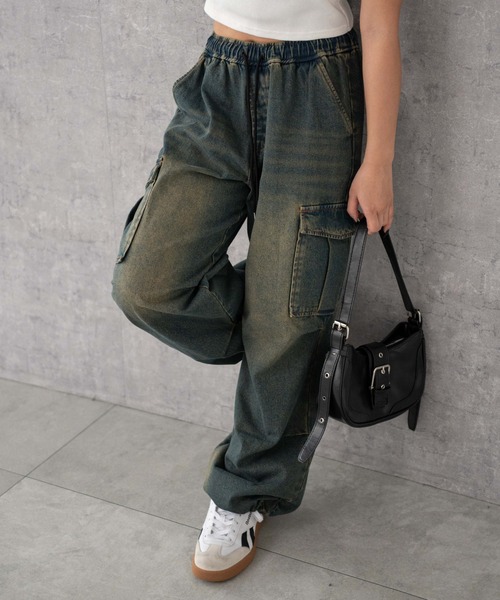 名作初期 LGB カーゴサルエルパンツ パラシュート WEGO/デニムイージーパラシュートカーゴパンツ（デニムパンツ）｜WEGO