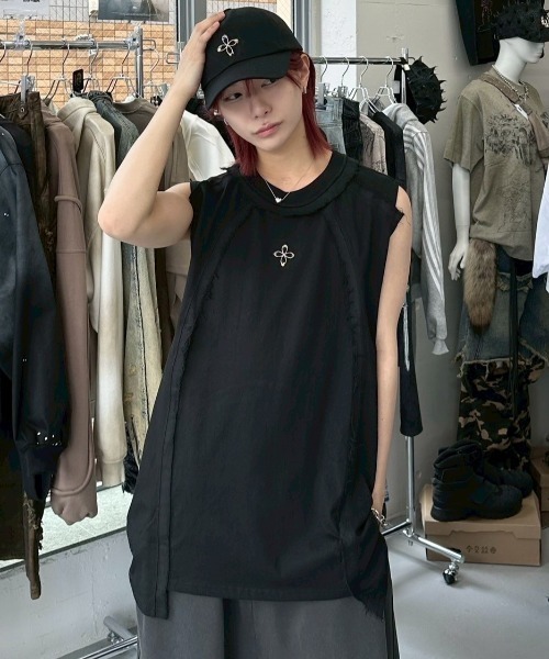 SURGERY】dekki clover logo sleeveless / 【サージェリー