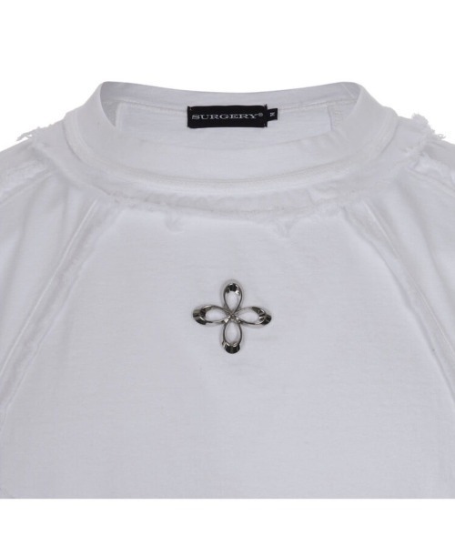 SURGERY サージュリー メタルクローバーロゴ クロップド ノースリーブ SURGERY】metal clover logo sleeveless – PRESSING WEB SHOP