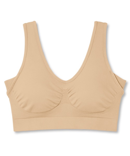 BAMBI WATER（バンビウォーター）の「【昼夜兼用】ノンワイヤーなのにホールド力抜群 外出時もおうちでも 1日中使える ナイトブラ セットアップ可能 ブラジャー（ナイトブラ・レディース・ベージュ/モカ/ネイビー/グレイッシュベージュ/ベージュ系その他/テラコッタ/ライトグレー/アイボリー/ブラック/グレイッシュブルー/スモークピンク/ピンクベージュ・S/XXL/XL/L/M）」の21枚目の写真