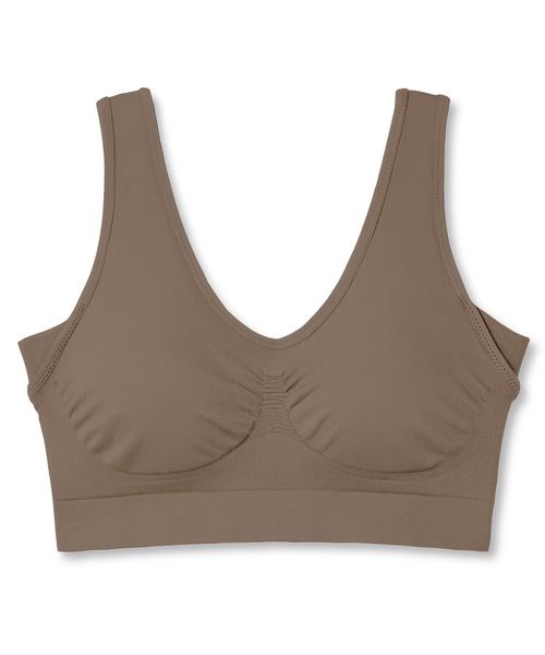 BAMBI WATER（バンビウォーター）の「【昼夜兼用】ノンワイヤーなのにホールド力抜群 外出時もおうちでも 1日中使える ナイトブラ セットアップ可能 ブラジャー（ナイトブラ・レディース・ベージュ/モカ/ネイビー/グレイッシュベージュ/ベージュ系その他/テラコッタ/ライトグレー/アイボリー/ブラック/グレイッシュブルー/スモークピンク/ピンクベージュ・S/XXL/XL/L/M）」の19枚目の写真