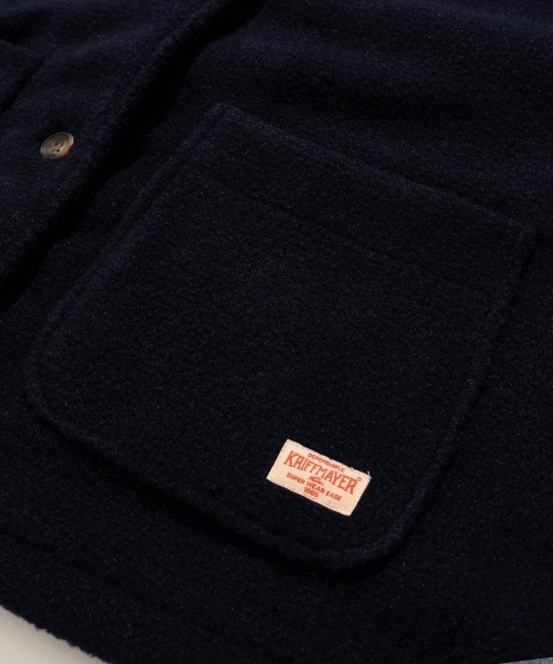 KRIFF MAYER Lady's Collection（クリフメイヤーレディースコレクション）の「【軽い･暖かい】パイルフリースノーカラージャケット（その他アウター・レディース・ネイビー/ブラウン/グレイッシュベージュ/ブルー・MEDIUM/LARGE）」の13枚目の写真