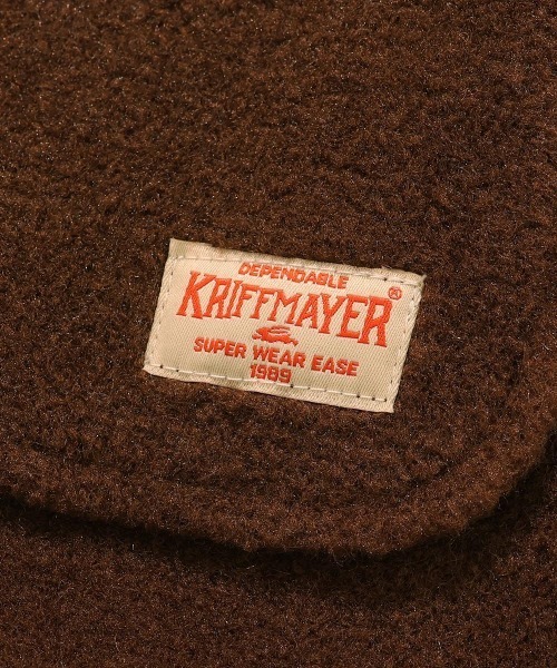 KRIFF MAYER Lady's Collection（クリフメイヤーレディースコレクション）の「【軽い･暖かい】パイルフリースノーカラージャケット（その他アウター・レディース・ネイビー/ブラウン/グレイッシュベージュ/ブルー・MEDIUM/LARGE）」の14枚目の写真