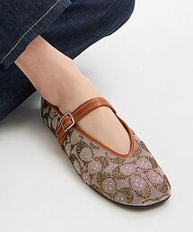 COACH | メリージェーン・クリスタル シグネチャー ジャカード(パンプス)