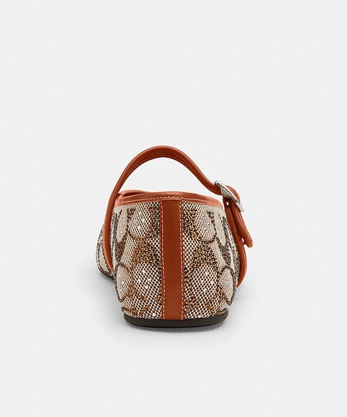 COACH（コーチ）の「メリージェーン・クリスタル シグネチャー ジャカード（パンプス・レディース・ブラウン系その他・7/5/8/6.5/6）」の4枚目の写真