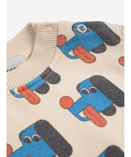 BOBO CHOSES(ボボショーズ)の「Doggy Mate all over sweatshirt(スウェット・キッズ・オフホワイト・24MONTH/18MONTH/12MONTH/3MONTH/6MONTH/9MONTH)」の2枚目の写真