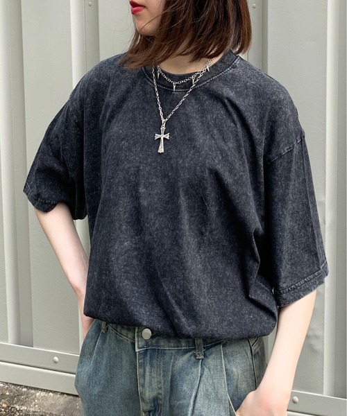 Evo+Revo(エボレボ)の「”シンプルでフレッシュに” 無地ヴィンテージ加工Tシャツ(Tシャツ/カットソー・メンズ・ブラウン/グレー/カーキ/ブラック・M/L/XL)」の7枚目の写真