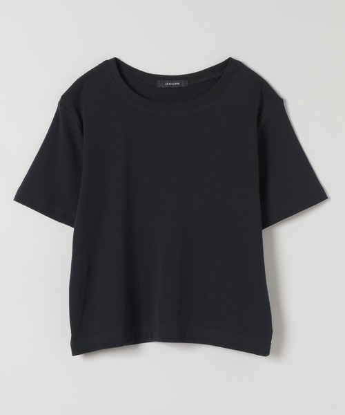 JEANASIS(ジーナシス)の「シンプルフライスチビTEE SS/580592(Tシャツ/カットソー・レディース・ホワイト/ブラック/ホワイト系その他・FREE)」の3枚目の写真