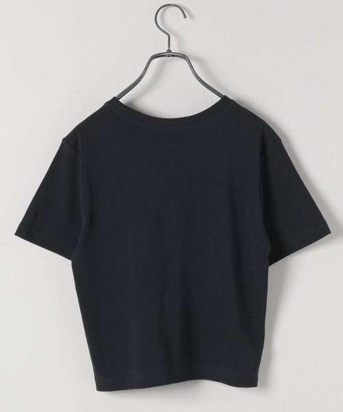 JEANASIS(ジーナシス)の「シンプルフライスチビTEE SS/580592(Tシャツ/カットソー・レディース・ホワイト/ブラック/ホワイト系その他・FREE)」の4枚目の写真