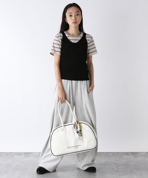 JEANASIS(ジーナシス)の「シンプルフライスチビTEE SS/580592(Tシャツ/カットソー・レディース・ホワイト/ブラック/ホワイト系その他・FREE)」の11枚目の写真