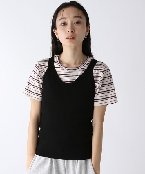 JEANASIS(ジーナシス)の「シンプルフライスチビTEE SS/580592(Tシャツ/カットソー・レディース・ホワイト/ブラック/ホワイト系その他・FREE)」の13枚目の写真