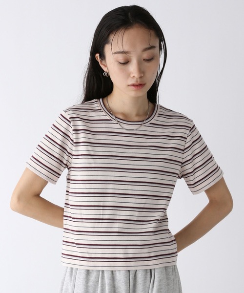 JEANASIS(ジーナシス)の「シンプルフライスチビTEE SS/580592(Tシャツ/カットソー・レディース・ホワイト/ブラック/ホワイト系その他・FREE)」の14枚目の写真