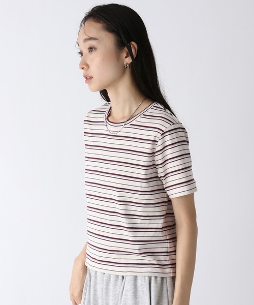 JEANASIS(ジーナシス)の「シンプルフライスチビTEE SS/580592(Tシャツ/カットソー・レディース・ホワイト/ブラック/ホワイト系その他・FREE)」の15枚目の写真