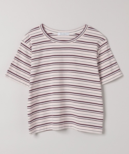 JEANASIS(ジーナシス)の「シンプルフライスチビTEE SS/580592(Tシャツ/カットソー・レディース・ホワイト/ブラック/ホワイト系その他・FREE)」の16枚目の写真