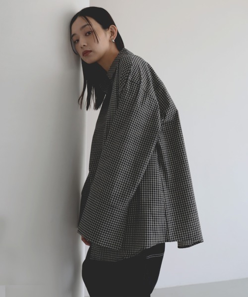チェックオーバーサイズシャツ（シャツ/ブラウス）｜hellam（へラム