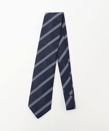 美品 ユナイテッドアローズ ネクタイ シルク レジメンタル ストライプ 黒 茶 UNITED ARROWS｜ユナイテッドアローズのネクタイ（ストライプ柄