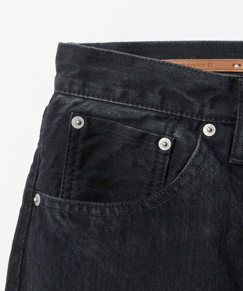 SCYE BASICS(サイベーシックス)の「<SCYE BASICS>ストレート ブラック デニムパンツ(デニムパンツ・メンズ・ブラック・27inch/29inch/31inch)」の4枚目の写真