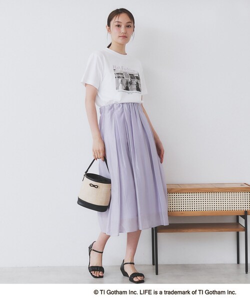 index(インデックス)の「◆LIFEフォトアソートTシャツ【洗濯機洗い可】(Tシャツ/カットソー・レディース・ホワイト/オフホワイト/ホワイト系・00)」の5枚目の写真