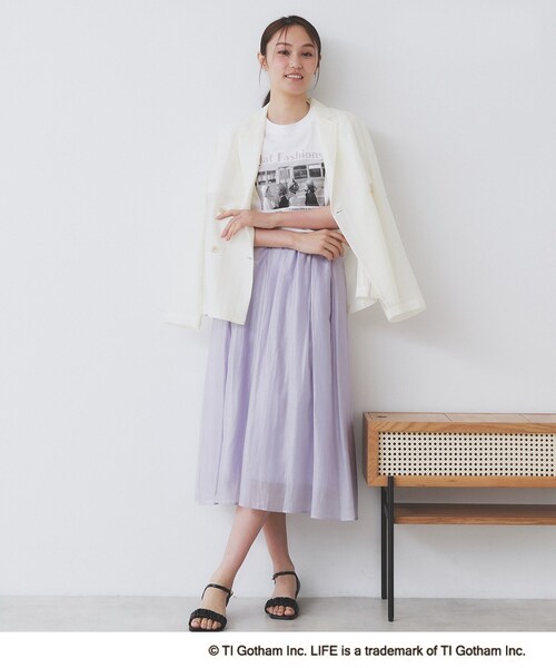 index(インデックス)の「◆LIFEフォトアソートTシャツ【洗濯機洗い可】(Tシャツ/カットソー・レディース・ホワイト/オフホワイト/ホワイト系・00)」の6枚目の写真