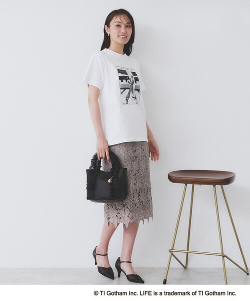 index(インデックス)の「◆LIFEフォトアソートTシャツ【洗濯機洗い可】(Tシャツ/カットソー・レディース・ホワイト/オフホワイト/ホワイト系・00)」の9枚目の写真
