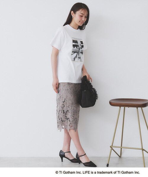 index(インデックス)の「◆LIFEフォトアソートTシャツ【洗濯機洗い可】(Tシャツ/カットソー・レディース・ホワイト/オフホワイト/ホワイト系・00)」の10枚目の写真