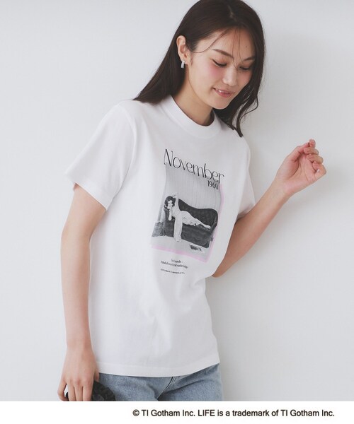index(インデックス)の「◆LIFEフォトアソートTシャツ【洗濯機洗い可】(Tシャツ/カットソー・レディース・ホワイト/オフホワイト/ホワイト系・00)」の12枚目の写真