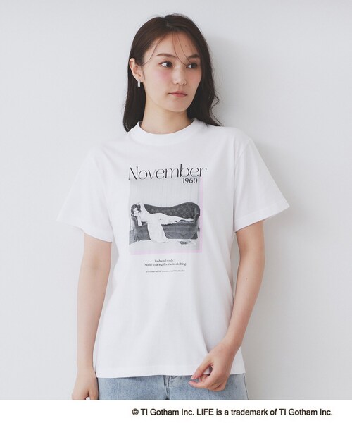 index(インデックス)の「◆LIFEフォトアソートTシャツ【洗濯機洗い可】(Tシャツ/カットソー・レディース・ホワイト/オフホワイト/ホワイト系・00)」の16枚目の写真