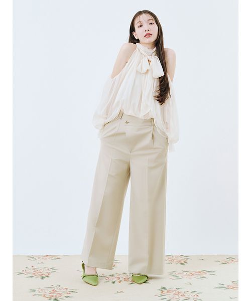 ドレープボウタイシフォンブラウス WEB限定カラー】ドレープボウタイシフォンブラウス（シャツ/ブラウス