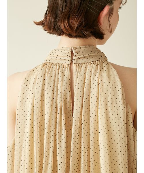 LILY BROWN（リリーブラウン）の「【WEB限定カラー】ドレープボウタイシフォンブラウス（シャツ/ブラウス・レディース・ミント/ネイビー/ドット/ピンク/アイボリー・F）」の13枚目の写真