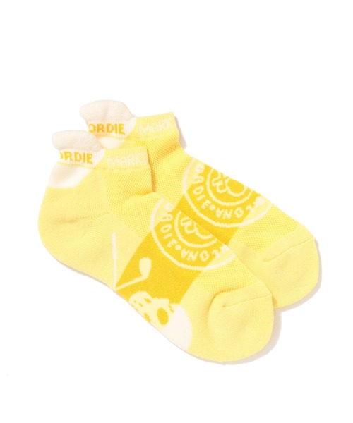 MARK & LONA(マークアンドロナ)の「Mirror Skull Ankle Socks | WOMEN(ソックス/靴下・レディース・ホワイト/イエロー/ブラック・23cm~25cm)」の3枚目の写真