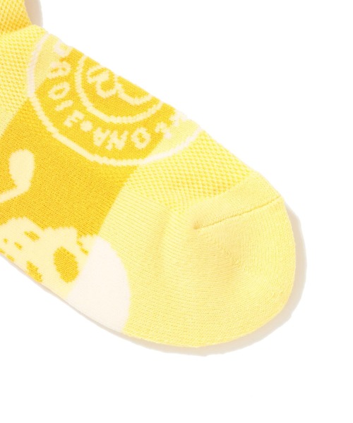 MARK & LONA(マークアンドロナ)の「Mirror Skull Ankle Socks | WOMEN(ソックス/靴下・レディース・ホワイト/イエロー/ブラック・23cm~25cm)」の5枚目の写真