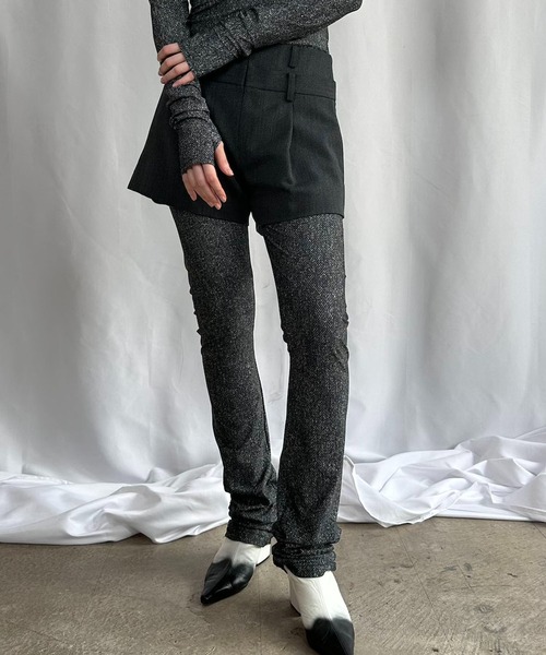 G.V.G.V.(ジーヴィージーヴィー)の「DOUBLE WAIST SHORTS(その他パンツ・レディース・グレー/ブラック/ネイビー・36/38)」の13枚目の写真