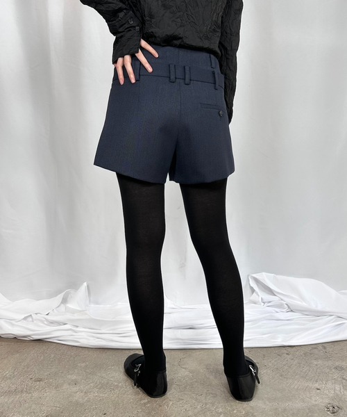G.V.G.V.(ジーヴィージーヴィー)の「DOUBLE WAIST SHORTS(その他パンツ・レディース・グレー/ブラック/ネイビー・36/38)」の5枚目の写真