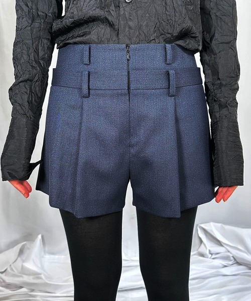 G.V.G.V.(ジーヴィージーヴィー)の「DOUBLE WAIST SHORTS(その他パンツ・レディース・グレー/ブラック/ネイビー・36/38)」の6枚目の写真