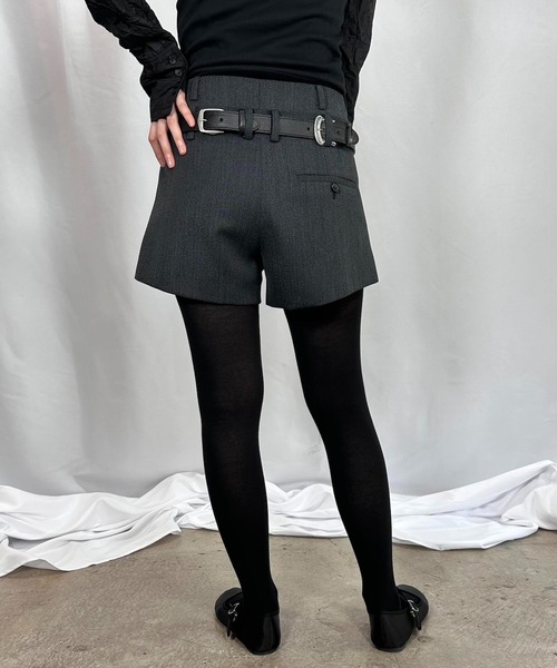 G.V.G.V.(ジーヴィージーヴィー)の「DOUBLE WAIST SHORTS(その他パンツ・レディース・グレー/ブラック/ネイビー・36/38)」の12枚目の写真