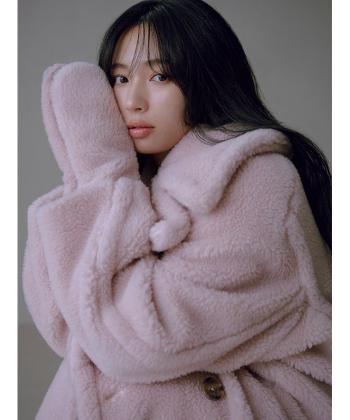 セール】ECOPELボアミドルコート（ムートンコート）｜FRAY I.D（フレイ