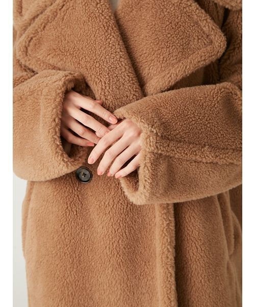 セール】ECOPELボアミドルコート（ムートンコート）｜FRAY I.D（フレイ