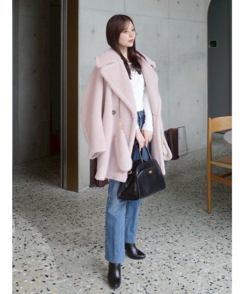 ECOPELボアミドルコート（ムートンコート）｜FRAY I.D（フレイ